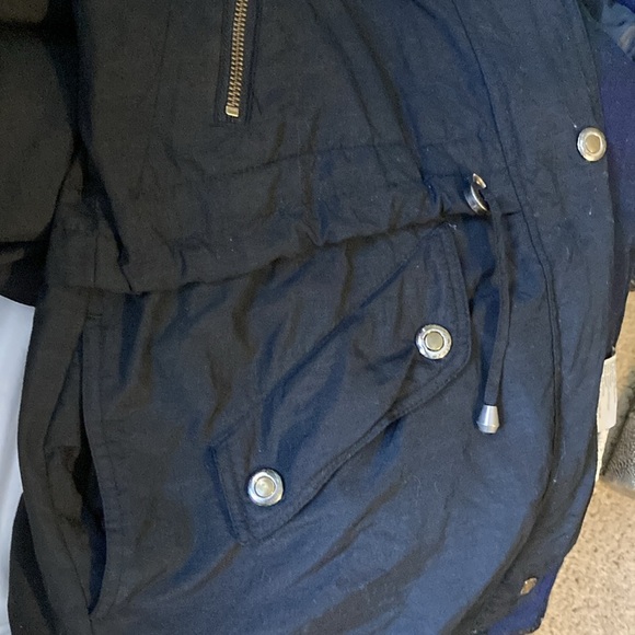 London fog black removable liner hooded coat. - Picture 11 of 15